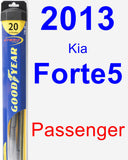 Passenger Wiper Blade for 2013 Kia Forte5 - Hybrid