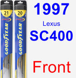 Front Wiper Blade Pack for 1997 Lexus SC400 - Hybrid