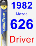 Driver Wiper Blade for 1982 Mazda 626 - Hybrid