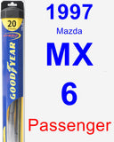 Passenger Wiper Blade for 1997 Mazda MX-6 - Hybrid