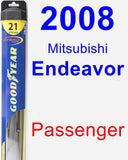 Passenger Wiper Blade for 2008 Mitsubishi Endeavor - Hybrid