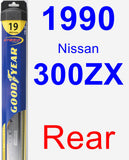 Rear Wiper Blade for 1990 Nissan 300ZX - Hybrid