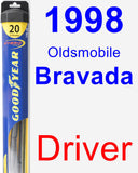Driver Wiper Blade for 1998 Oldsmobile Bravada - Hybrid
