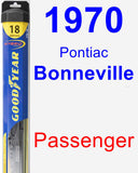 Passenger Wiper Blade for 1970 Pontiac Bonneville - Hybrid