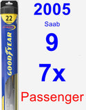 Passenger Wiper Blade for 2005 Saab 9-7x - Hybrid