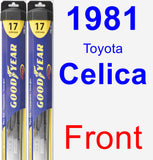 Front Wiper Blade Pack for 1981 Toyota Celica - Hybrid