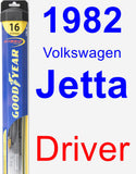 Driver Wiper Blade for 1982 Volkswagen Jetta - Hybrid