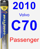 Passenger Wiper Blade for 2010 Volvo C70 - Hybrid