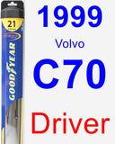 Driver Wiper Blade for 1999 Volvo C70 - Hybrid