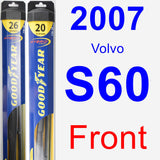 Front Wiper Blade Pack for 2007 Volvo S60 - Hybrid
